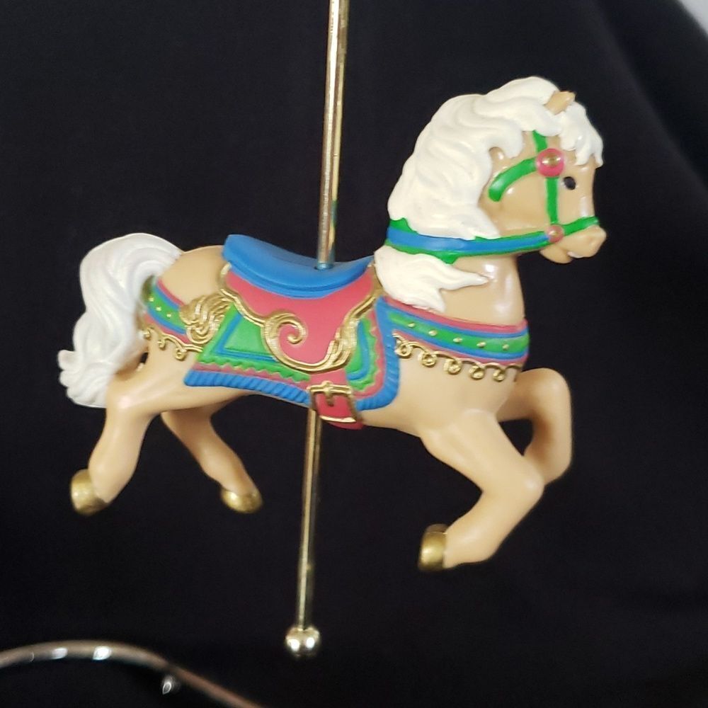 Vintage Avon Carousel Ornament Gallant Steed in Original Box